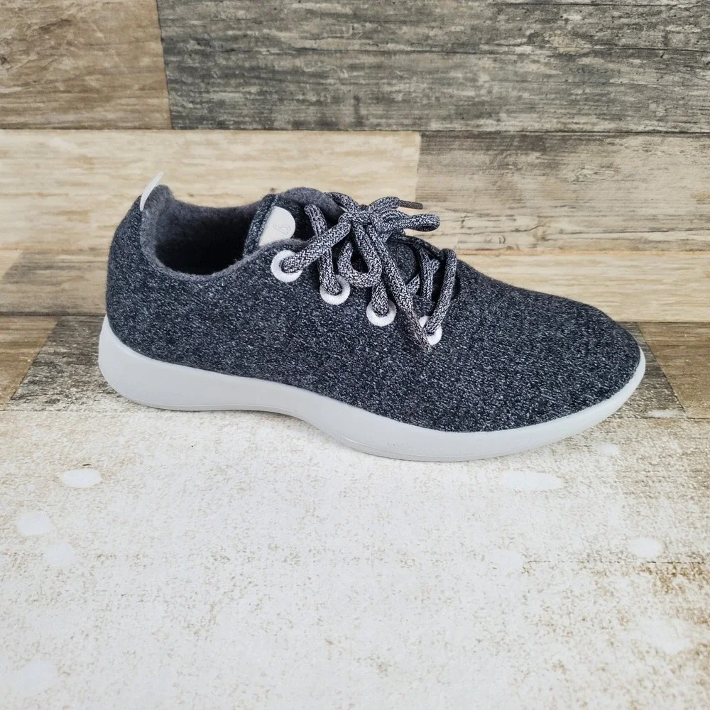 Allbirds Wool Runners Womens Shoes Sz 8 W Natural Gray Lace Up Sneakers